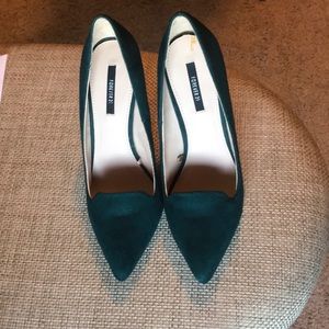 Forever 21 Emerald Green Heels. Size: 7